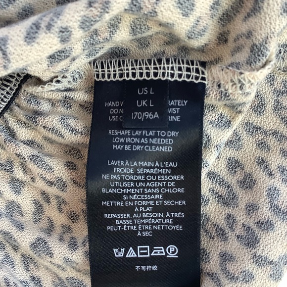 urban outfitters womens animal print crop peplum top size Large - Picture 6 of 10